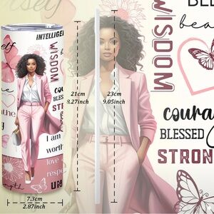 20oz Pink Fashion Illustration Tumbler